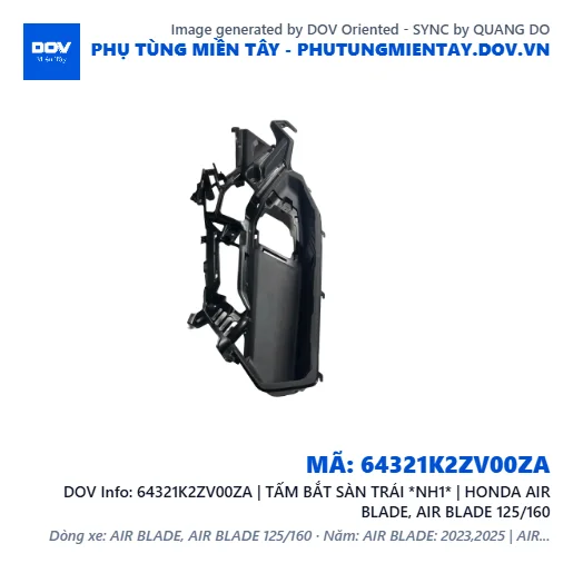 64321K2ZV00ZA | TẤM BẮT SÀN TRÁI *NH1* | HONDA AIR BLADE, AIR BLADE 125/160 — 64321K2ZV00ZA