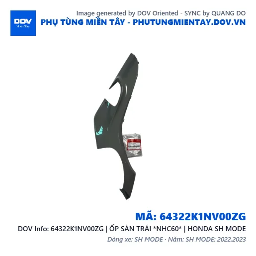 64322K1NV00ZG | ỐP SÀN TRÁI *NHC60* | HONDA SH MODE — 64322K1NV00ZG