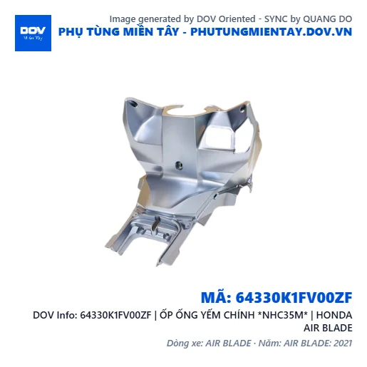 64330K1FV00ZF | ỐP ỐNG YẾM CHÍNH *NHC35M* | HONDA AIR BLADE — 64330K1FV00ZF