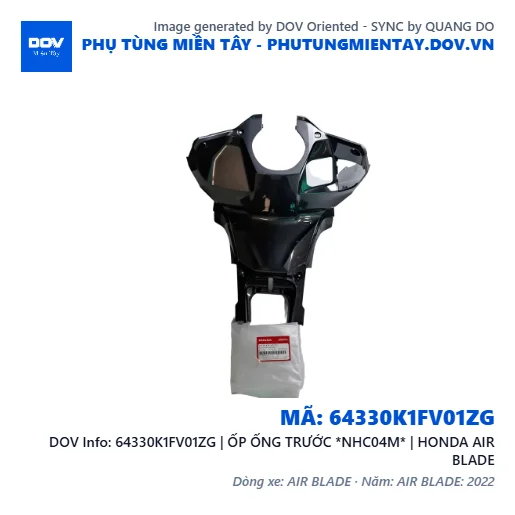 64330K1FV01ZG | ỐP ỐNG TRƯỚC *NHC04M* | HONDA AIR BLADE — 64330K1FV01ZG
