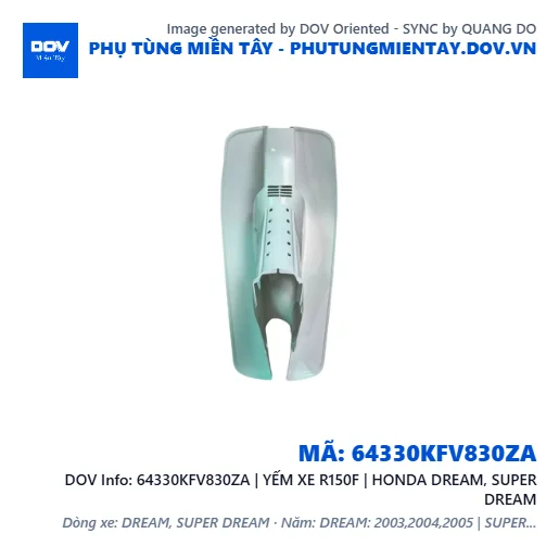 64330KFV830ZA | YẾM XE R150F | HONDA DREAM, SUPER DREAM — 64330KFV830ZA