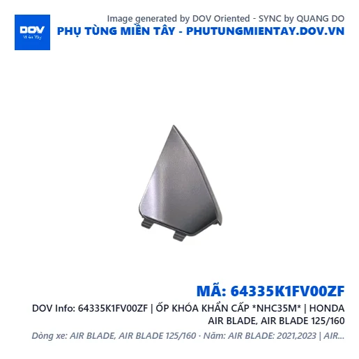 64335K1FV00ZF | ỐP KHÓA KHẨN CẤP *NHC35M* | HONDA AIR BLADE, AIR BLADE 125/160 — 64335K1FV00ZF