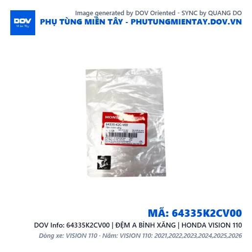 64335K2CV00 | ĐỆM A BÌNH XĂNG | HONDA VISION 110 — 64335K2CV00