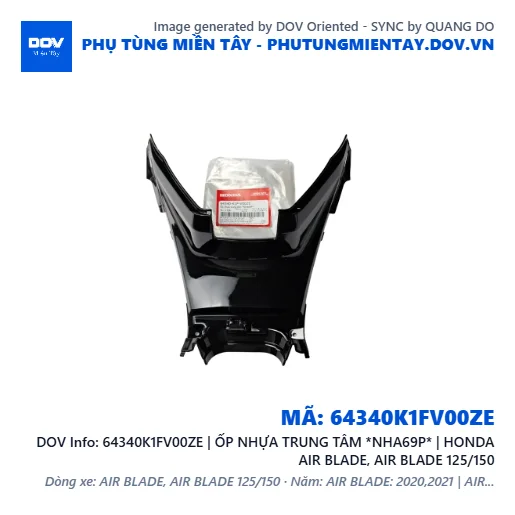 64340K1FV00ZE | ỐP NHỰA TRUNG TÂM *NHA69P* | HONDA AIR BLADE, AIR BLADE 125/150 — 64340K1FV00ZE