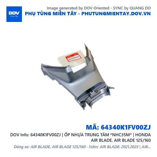64340K1FV00ZJ | ỐP NHỰA TRUNG TÂM *NHC35M* | HONDA AIR BLADE, AIR BLADE 125/160 — 64340K1FV00ZJ