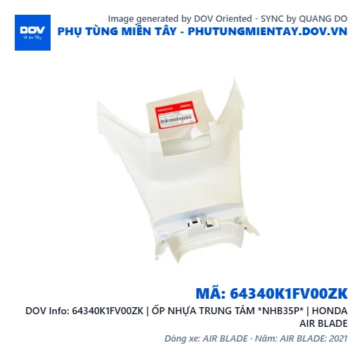 64340K1FV00ZK | ỐP NHỰA TRUNG TÂM *NHB35P* | HONDA AIR BLADE — 64340K1FV00ZK