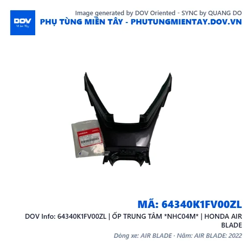 64340K1FV00ZL | ỐP TRUNG TÂM *NHC04M* | HONDA AIR BLADE — 64340K1FV00ZL