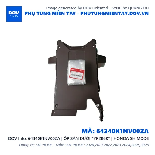64340K1NV00ZA | ỐP SÀN DƯỚI *YR286R* | HONDA SH MODE — 64340K1NV00ZA