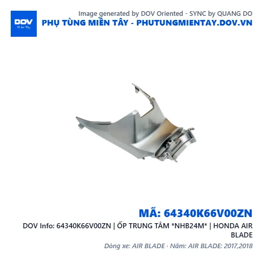 64340K66V00ZN | ỐP TRUNG TÂM *NHB24M* | HONDA AIR BLADE — 64340K66V00ZN