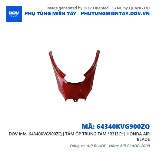 64340KVG900ZQ | TẤM ỐP TRUNG TÂM *R313C* | HONDA AIR BLADE — 64340KVG900ZQ