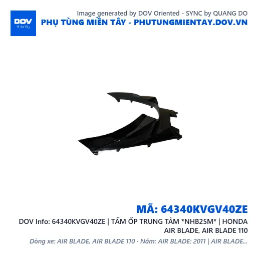 64340KVGV40ZE | TẤM ỐP TRUNG TÂM *NHB25M* | HONDA AIR BLADE, AIR BLADE 110 — 64340KVGV40ZE