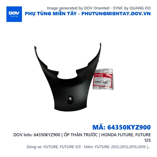 64350KYZ900 | ỐP THÂN TRƯỚC | HONDA FUTURE, FUTURE 125 — 64350KYZ900