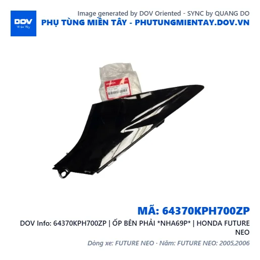 64370KPH700ZP | ỐP BÊN PHẢI *NHA69P* | HONDA FUTURE NEO — 64370KPH700ZP