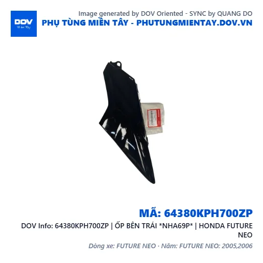 64380KPH700ZP | ỐP BÊN TRÁI *NHA69P* | HONDA FUTURE NEO — 64380KPH700ZP