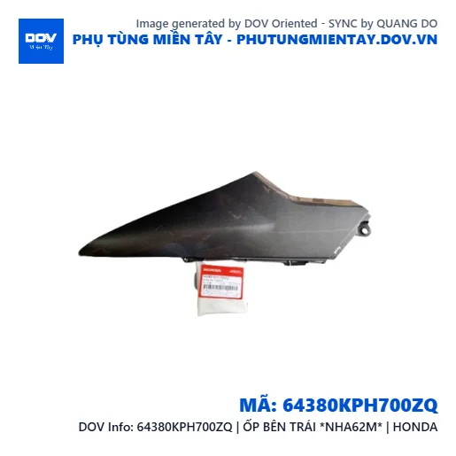 64380KPH700ZQ | ỐP BÊN TRÁI *NHA62M* | HONDA — 64380KPH700ZQ