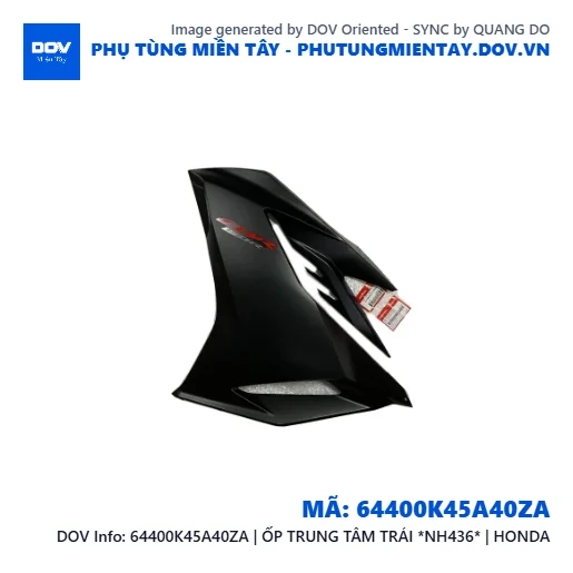 64400K45A40ZA | ỐP TRUNG TÂM TRÁI *NH436* | HONDA — 64400K45A40ZA