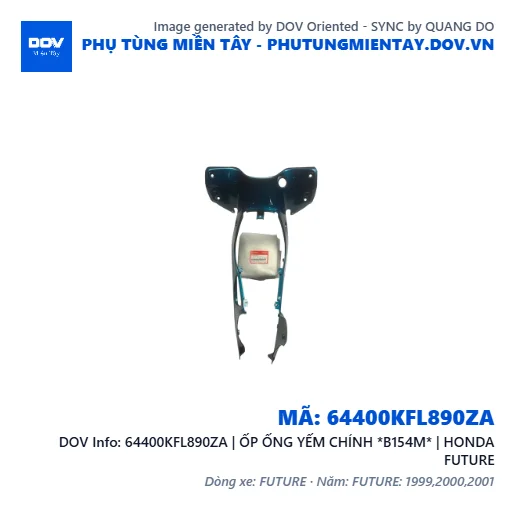 64400KFL890ZA | ỐP ỐNG YẾM CHÍNH *B154M* | HONDA FUTURE — 64400KFL890ZA
