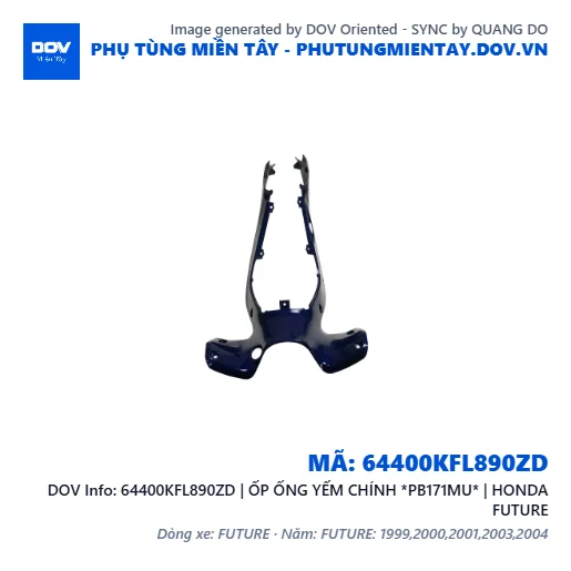 64400KFL890ZD | ỐP ỐNG YẾM CHÍNH *PB171MU* | HONDA FUTURE — 64400KFL890ZD