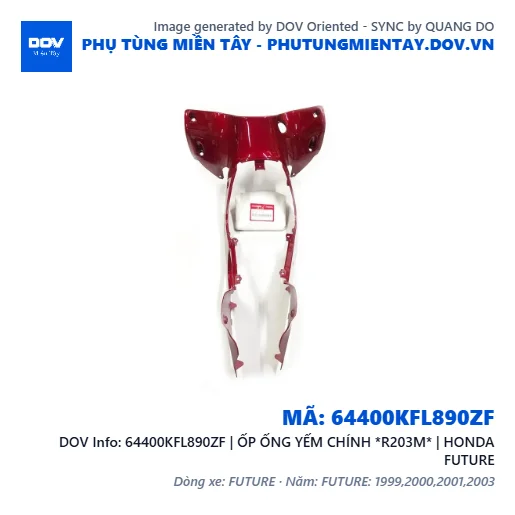64400KFL890ZF | ỐP ỐNG YẾM CHÍNH *R203M* | HONDA FUTURE — 64400KFL890ZF
