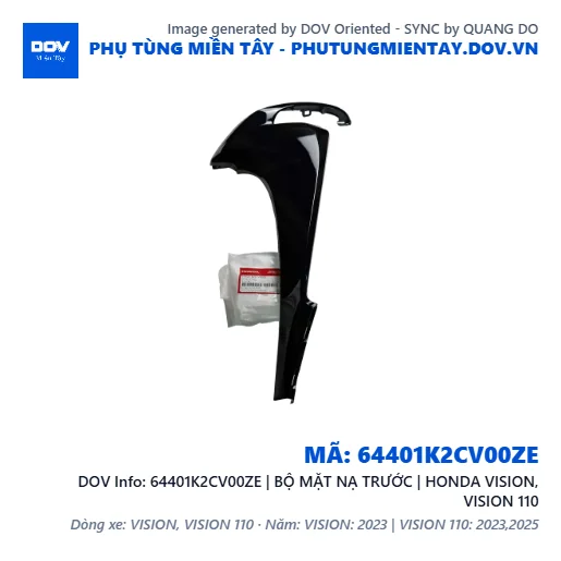 64401K2CV00ZE | BỘ MẶT NẠ TRƯỚC | HONDA VISION, VISION 110 — 64401K2CV00ZE