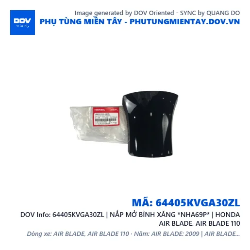 64405KVGA30ZL | NẮP MỞ BÌNH XĂNG *NHA69P* | HONDA AIR BLADE, AIR BLADE 110 — 64405KVGA30ZL