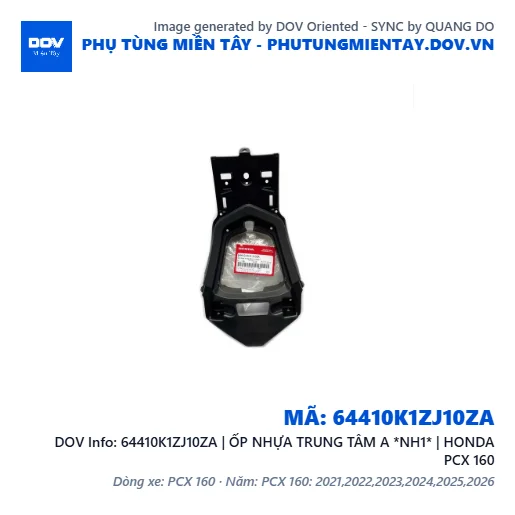 64410K1ZJ10ZA | ỐP NHỰA TRUNG TÂM A *NH1* | HONDA PCX 160 — 64410K1ZJ10ZA