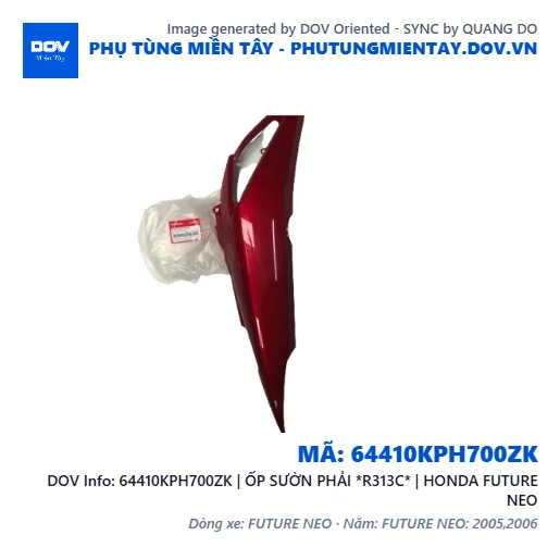 64410KPH700ZK | ỐP SƯỜN PHẢI *R313C* | HONDA FUTURE NEO — 64410KPH700ZK