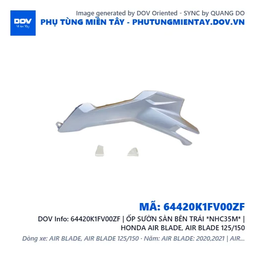 64420K1FV00ZF | ỐP SƯỜN SÀN BÊN TRÁI *NHC35M* | HONDA AIR BLADE, AIR BLADE 125/150 — 64420K1FV00ZF