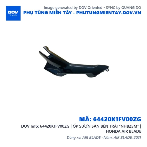 64420K1FV00ZG | ỐP SƯỜN SÀN BÊN TRÁI *NHB25M* | HONDA AIR BLADE — 64420K1FV00ZG
