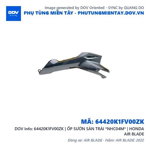 64420K1FV00ZK | ỐP SƯỜN SÀN TRÁI *NHC04M* | HONDA AIR BLADE — 64420K1FV00ZK