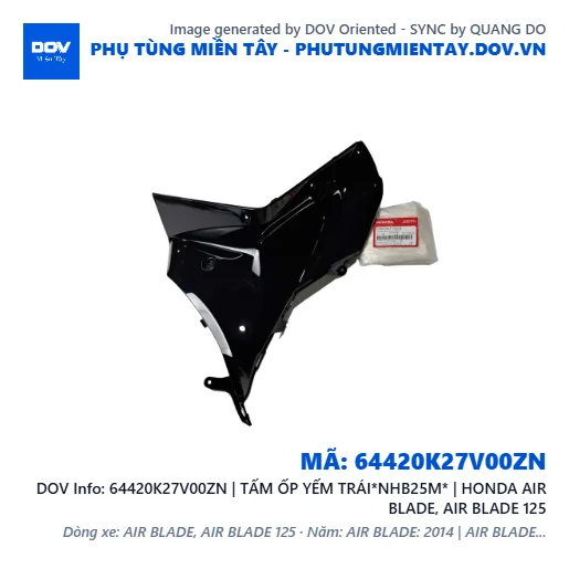 64420K27V00ZN | TẤM ỐP YẾM TRÁI*NHB25M* | HONDA AIR BLADE, AIR BLADE 125 — 64420K27V00ZN