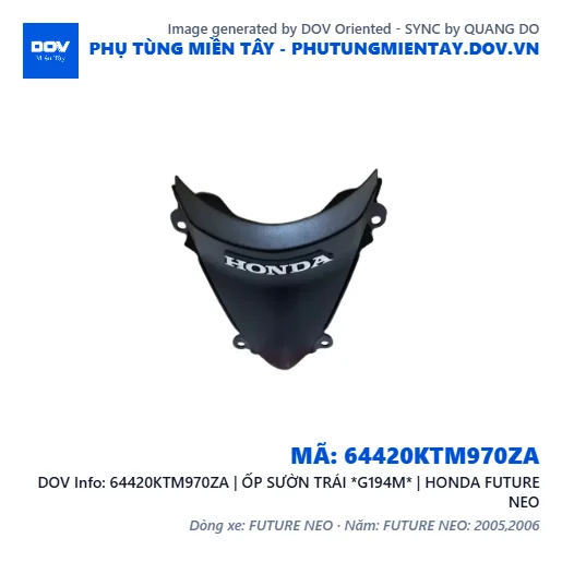 64420KTM970ZA | ỐP SƯỜN TRÁI *G194M* | HONDA FUTURE NEO — 64420KTM970ZA