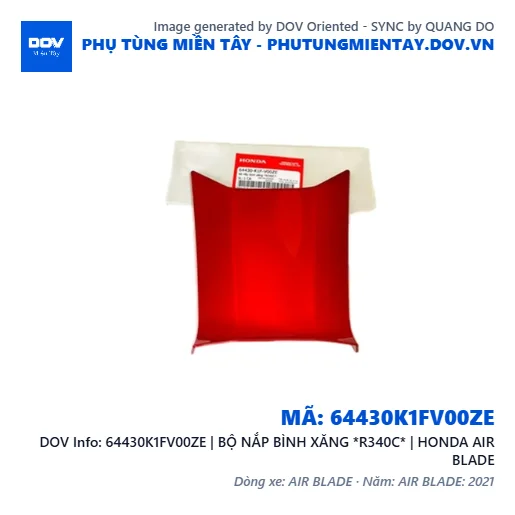 64430K1FV00ZE | BỘ NẮP BÌNH XĂNG *R340C* | HONDA AIR BLADE — 64430K1FV00ZE