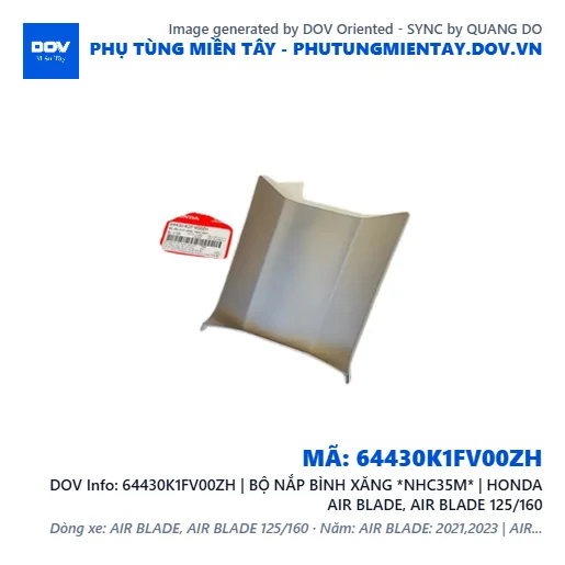 64430K1FV00ZH | BỘ NẮP BÌNH XĂNG *NHC35M* | HONDA AIR BLADE, AIR BLADE 125/160 — 64430K1FV00ZH