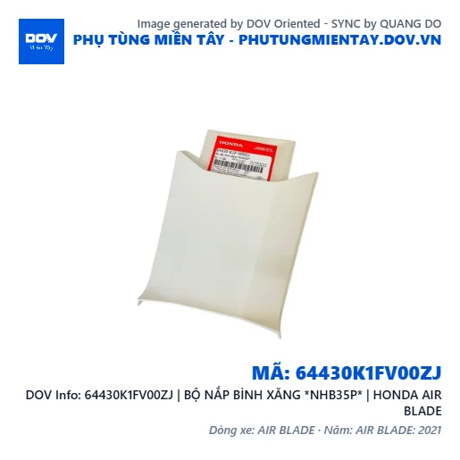 64430K1FV00ZJ | BỘ NẮP BÌNH XĂNG *NHB35P* | HONDA AIR BLADE — 64430K1FV00ZJ