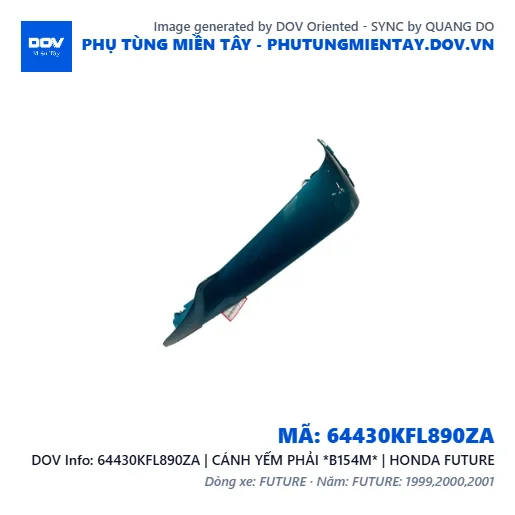 64430KFL890ZA | CÁNH YẾM PHẢI *B154M* | HONDA FUTURE — 64430KFL890ZA