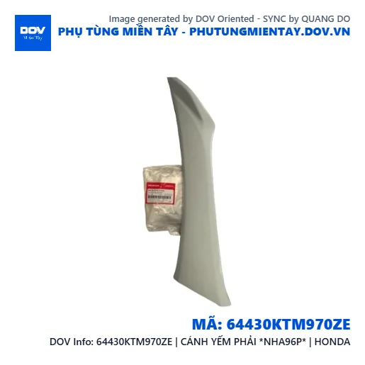 64430KTM970ZE | CÁNH YẾM PHẢI *NHA96P* | HONDA — 64430KTM970ZE