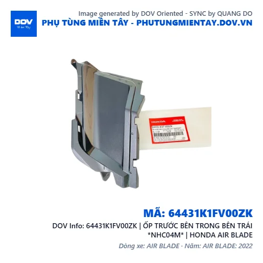 64431K1FV00ZK | ỐP TRƯỚC BÊN TRONG BÊN TRÁI *NHC04M* | HONDA AIR BLADE — 64431K1FV00ZK