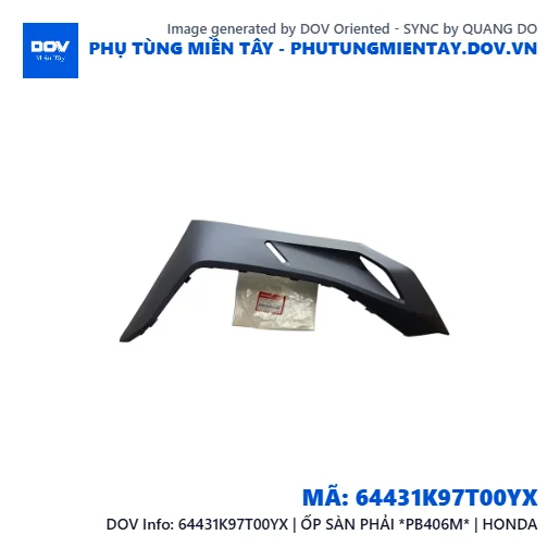 64431K97T00YX | ỐP SÀN PHẢI *PB406M* | HONDA  — 64431K97T00YX