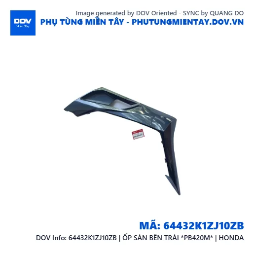 64432K1ZJ10ZB | ỐP SÀN BÊN TRÁI *PB420M* | HONDA — 64432K1ZJ10ZB