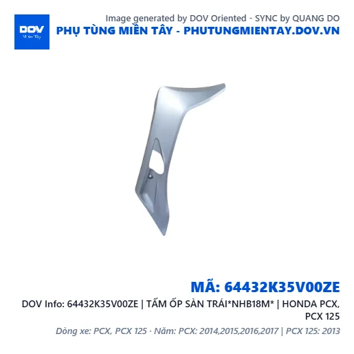 64432K35V00ZE | TẤM ỐP SÀN TRÁI*NHB18M* | HONDA PCX, PCX 125 — 64432K35V00ZE