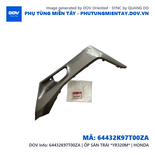 64432K97T00ZA | ỐP SÀN TRÁI *YR320M* | HONDA — 64432K97T00ZA