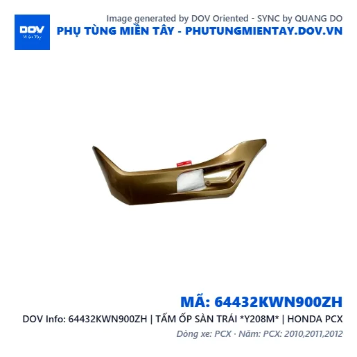 64432KWN900ZH | TẤM ỐP SÀN TRÁI *Y208M* | HONDA PCX — 64432KWN900ZH