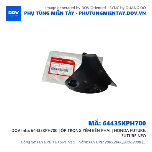 64435KPH700 | ỐP TRONG YẾM BÊN PHẢI | HONDA FUTURE, FUTURE NEO — 64435KPH700