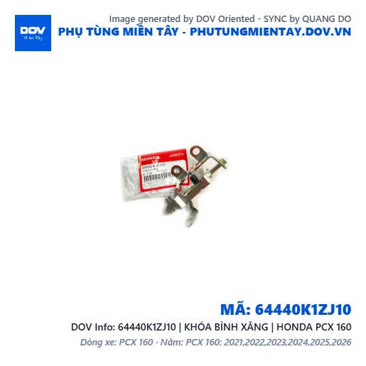 64440K1ZJ10 | KHÓA BÌNH XĂNG | HONDA PCX 160 — 64440K1ZJ10