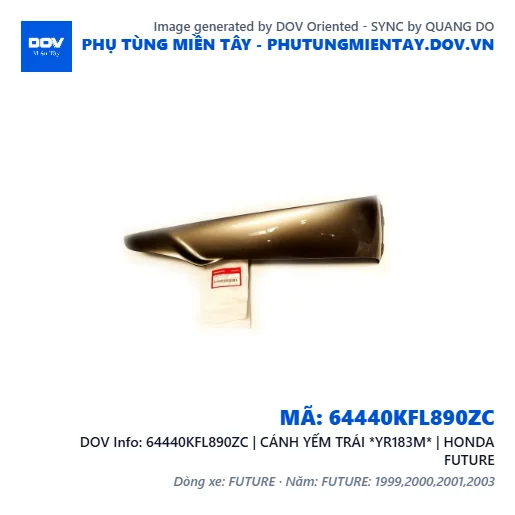 64440KFL890ZC | CÁNH YẾM TRÁI *YR183M* | HONDA FUTURE — 64440KFL890ZC