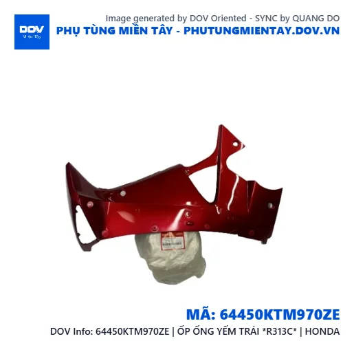 64450KTM970ZE | ỐP ỐNG YẾM TRÁI *R313C* | HONDA — 64450KTM970ZE