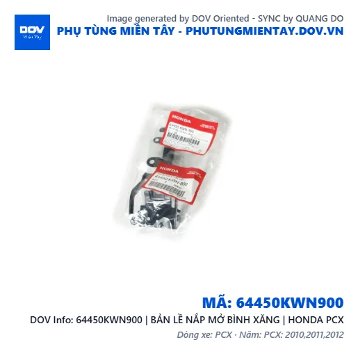 64450KWN900 | BẢN LỀ NẮP MỞ BÌNH XĂNG | HONDA PCX — 64450KWN900