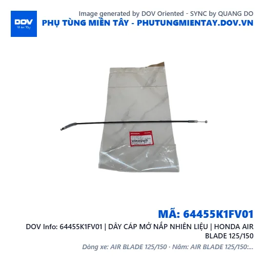 64455K1FV01 | DÂY CÁP MỞ NẮP NHIÊN LIỆU | HONDA AIR BLADE 125/150 — 64455K1FV01