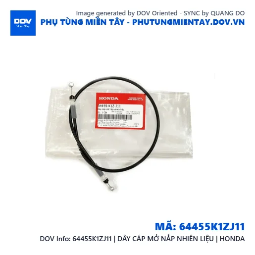 64455K1ZJ11 | DÂY CÁP MỞ NẮP NHIÊN LIỆU | HONDA — 64455K1ZJ11